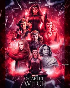 the poster for netflix's upcoming series, scarlet witch