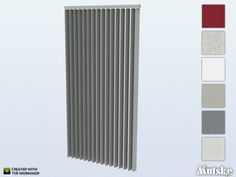 the radiator is made up of four different colors