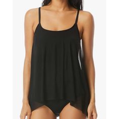 Coco Reef Women's Solid Black Tankini Top Swim Mesh Layer Detail 34c - New With Tags. Underwire Mesh Overlay Adjustable Straps Support Shelf Nylon/Spandex/Lycra 1451 Flattering, Contouring, Formfitting, Beach, Pool, Summer, Designer, Contemporary, Modern, Swim, Cute, Sexy, Flattering, High End, Luxury, Designer Premium Swimwear Bathing Suit, Flower Print, Cruise Wear, Nautical, Tropical, Bright, Vacation, Travel, Vacay, Summer, Swim, Resort Wear, Beachy, Water, Pool, Lake, Surf, Boating, Tanning Black Tankini Top, Underwire Tankini Tops, Underwire Tankini, Black Tankini, Plus Size Activewear, Handkerchief Hem, Tankini Top, Swimsuit Tops, Trendy Plus Size