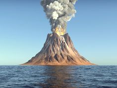 Travel Quiz, Volcano Eruption, Travel Facts, Plate Tectonics, In The Ocean, Pacific Ocean, 3d Illustration, Beach Themes