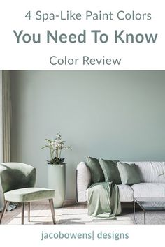 Best Spa Paint Colors, Pilates Studio Paint Colors, Med Spa Paint Colors, Spa Like Paint Colors, Spa Colors Relaxing, Spa Wall Colors, Zen Bathroom Paint Colors, Spa Like Bathroom Paint Colors, Massage Room Paint Colors