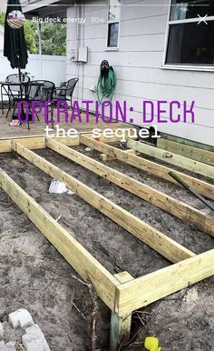 an image of a wooden deck being built