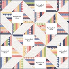 a quilt pattern with the names of different blocks and patterns on it's sides