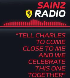 an ad for radio station with the caption saying, tell charles to come close to me and we celebrate this one together