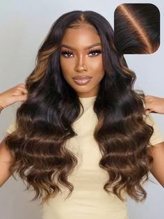 Achieve a natural, full-bodied look with Body Wave Virgin Hair. These soft waves bring out the best in your style. #BodyWaveVirginHair #BodyWave #VirginHair #WavyHair #HairBundles #GlamourHair #HairExtensions Loose Wave Wig, Best Hair Dye, Wig Black, Long Lasting Curls, Glueless Wig, Brown Balayage, Wave Wig, Wig Human Hair, Brown Wig