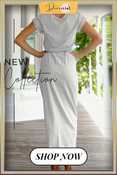 Casual Solid Neck Irregular Dresses Casual Solid Maxi Dress With Asymmetrical Hem, Casual Solid Midi Dress With Asymmetrical Hem, Casual Solid Color Asymmetrical Midi Dress, Casual Solid Asymmetrical Midi Dress, Casual Asymmetrical Hem Dress, Casual Dresses With Asymmetrical Hem, Spring Maxi Dress With High-low Hem, Casual Asymmetrical Solid Color Dress, Casual Maxi Dress With Asymmetrical Hem