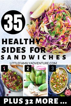 healthy sides for sandwiches and salads plus 3 more