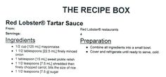 the recipe box is filled with ingredients to make it easier for people to eat and drink