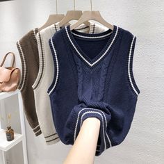 Brand Name:linenlookschicStyle:Casual,Material:Polyester,Material:Acrylic,Clothing Length:Regular,Collar:V-Neck,Pattern Type:Solid,Pattern:Loose-fitting,Yarn Thickness:Regular yarnSize/cmLengthShoulderBreastFree5838100 Cable Knit Vest Free Pattern, Knitted Sweater Vest Free Pattern, Crochet Sweater Vest Pattern V Neck, Knitted Sweater Vest Patterns, Crochet Sleeveless Sweaters, Ladies Knit Vest Patterns, Chunky Sleeveless Sweater Pattern, Sleeveless Sweater Knitting Pattern Free, Knit Pullover Vest Pattern Free