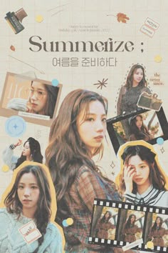 an advertisement for the korean movie summerze