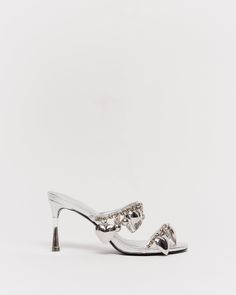 Saint Mules - Silver Silver Mules, Girly Shoes, April 1st, Shoe Fits, Resort Wear, Statement Pieces, Fashion Forward, Fashion Shoes, Perfect Fit