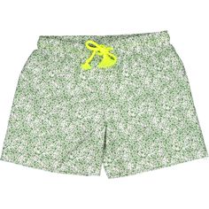 Magic Garden Classic Swim Shorts, Green And Pink - Paper Boat Swim | Maisonette Toddler Swim, Toddler Swimming, Garden Beach, Yellow Neon, Magic Garden, Paper Boat, Garden Girls, Boys Swim, Boy Accessories