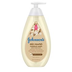 PRICES MAY VARY. 20.3-fluid ounces of Johnson's Skin Nourish Moisture Baby Body Wash enriched with vanilla & oat scents to gently cleanse baby's delicate skin and hair, leaving your little one's skin feeling touchably soft and smooth Designed to gently cleanse and leave skin feeling moisturized, this baby wash is enriched with 2x more moisturizers* and a gentle vanilla & oat scent. *vs Johnson's Bedtime Wash Made with a tear-free No More Tears formula, this moisture baby bath wash is as gentle o Baby Body Wash, Baby Bubble Bath, No More Tears, Sensitive Skin Care, Eyelash Growth, Birthday Idea, Baby Skin Care, Growth Serum, Johnson And Johnson