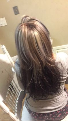 Blonde And Brown Hair, Skunk Hair, Hairstyles For Layered Hair, Haircuts Straight Hair, Alternative Hair