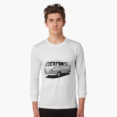 "Volkswagen Surfer Van - Unisex Premium T-Shirt " T-shirt by Othmone | Redbubble Backstreet Boys, Motogp, Black Long Sleeve, Kentucky, Long Sleeve T Shirt, My Art