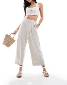 Linen Trousers by ASOS DESIGN Warm-weather 'drobe: loading High rise Belt loops Stretch-back waistband Functional pockets Dad fit Holiday Dress Outfit, Leggings Sale, Skirt Co Ord, Linen Trousers, Satin Slip Dress, Maxi Dress Trend, Black Wrap Dress, Petite Maternity, Skirted Swimwear