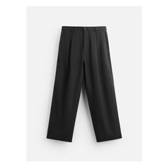 Wide fit pants. Front pleats at waist. Front pockets and back welt pockets. Front zip and button closure. Joggers Shoes, Waistcoat Dress, Trench Jacket, Pleated Trousers, Blazer Vest, Fit Pants, Mens Trousers, Dress With Cardigan, Trouser Jeans