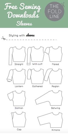 the free sewing pattern for a top with sleeves