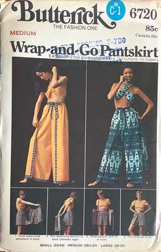 an advertisement for a women's dress sewing pattern, with instructions to make it