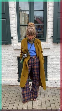 Rok Outfit, Look Boho Chic, Drafting Patterns, Fashion Blouse, Plaid Pants, Look Vintage