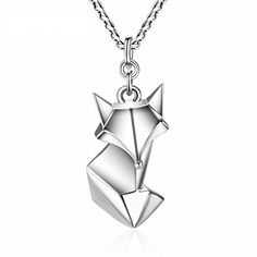 TARDOO Trendy Cute Fox Pendants Necklace for Women 925 St... https://www.amazon.co.uk/dp/B01N6Q73ID/ref=cm_sw_r_pi_dp_x_2mpIybTH72B69 Fox Jewelry, Sterling Silver Name Necklace, Foxes Necklace, Fox Pendant, Mens Silver Necklace, Silver Jewelry Design, Silver Jewels, Silver Jewelry Fashion, Cute Fox