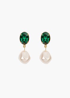 emerald Luxury Hair Accessories, Earrings Emerald, Bridal Accessory, High Jewellery, Jennifer Behr, Bracelets Gold, Bride Accessories, Emerald Earrings, Fine Jewelry Gift