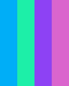 an image of a color palette with different colors on it's side, including blue and pink