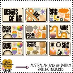 the australian and us artist's spelining included stickers are available for purchase