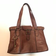 Brown Leather Fossil Vintage Revival Shoulder Bag Does Not Have Any Other Straps Bag Is Excellent Condition Comes With Dust Bag Also Have Matching Wallet For Sale Crossbody Bags With Brass Hardware, Office Crossbody Bag With Brass Hardware, Office Shoulder Bag Satchel With Brass Hardware, Office Satchel Bag With Brass Hardware, Office Shoulder Bag With Brass Hardware And Double Handle, Tote Satchel With Brass Hardware For Shopping, Shopping Satchel Tote With Brass Hardware, Travel Hobo Bag With Brass Hardware In Satchel Shape, Brass Hardware Tote Satchel For Shopping