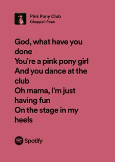 Chapell Roan Aestethic, Pink Pony Club Wallpaper, Pink Pony Club Poster, Chapel Roan Aesthetic, Chappel Roan Lyrics, Chappell Roan Pink Pony Club, Chappel Roan Aesthetic