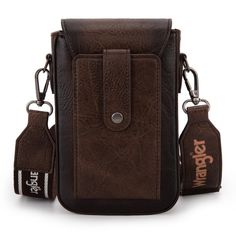 a brown leather phone case with two bottle openers on the front and one in the back