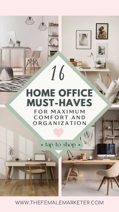 Looking to upgrade your workspace? Check out these 16 must-haves for creating a cozy home office that’s both comfortable and organized. From home office decor tips to small office ideas, this guide will help you set up the perfect home office, no matter the size. Get inspired with home office setup essentials and transform your space into a productive and organized workspace!