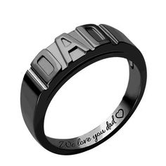 Dad Necklace offers a variety of name ring designs. You can have this ring personalized with ANY NAMES of your choice. The most unique ring you can find, perfect gift for you and your loved one.Material: Copper Dad Necklace, Name Ring, Name Rings, Personalized Ring, Go For It, Personalized Rings, Unique Ring, Gift For Dad, Engraved Rings