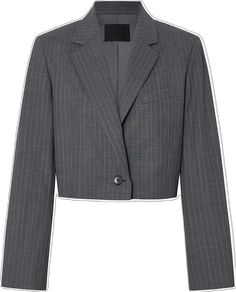 Winter Wool Single-breasted Cropped Jacket, Fitted Cropped Blazer With Button Closure, Elegant Single-breasted Wool Cropped Jacket, Formal Cropped Blazer With Double-breasted Button Fastening, Tailored Single-breasted Cropped Jacket With Lapel Collar, Summer Knitwear, Casual Party, Women Crop, Blazer Dress