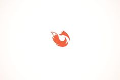 a red fox logo on a white background with the letter c in the middle and an orange tail