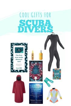 the christmas gifts for scuba divers are on display