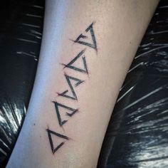 a tattoo with the word ava on it