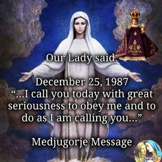 an image of mary magdalene with the message our lady said december 25, 1897 i call you today with great seriousness to obey me and to do as i am calling you