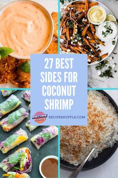 the best sides for coconut shrimp with text overlay