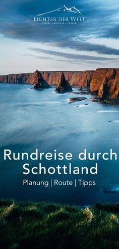 an image of the cover of rundreise durch schotland planning route tips