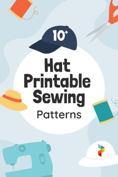 the words 10 hat printable sewing patterns