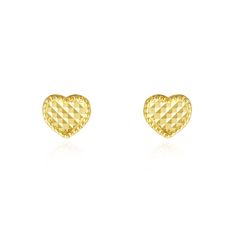 Our hearts are bursting for these sparkly heart earrings! These studs will make the perfect addition to your jewelry collection.14K Yellow Gold Measuring: 5 x 6 millimeters Sold as a pair window.SHOGUN_IMAGE_ELEMENTS = window.SHOGUN_IMAGE_ELEMENTS || new Array(); window.SHOGUN_IMAGE_ELEMENTS.push({ hoverImage: '', uuid: 's-679b9002-921d-4e30-9c61-d3faa1d48fb4' }) Yellow Gold Heart Earrings With Diamond Cut, Heart Shaped Yellow Gold Diamond Cut Earrings, Diamond Cut Heart Earrings For Gift, Gift Heart Earrings With Diamond Cut, Valentine's Day Heart Earrings With Diamond Cut, Valentine's Day Heart Diamond Cut Earrings, Heart-shaped Diamond Cut Earrings For Gift, Diamond Cut Heart Earrings For Valentine's Day Gift, Valentine's Day Gift Heart Earrings With Diamond Cut