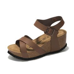 PRICES MAY VARY. 100% Genuine Leather - Experience ultimate comfort with our Wedges sandals made with Genuine Leather that's designed to mold to your foot's unique shape over time, providing a custom fit and superior support. Suede Insole - These platform sandals women are equipped with a 100% genuine suede insole, offering additional comfort and softness for your feet. Perfect for ong walks indeed! 100% Natural Cork Footbed - Our sandals feature a natural cork footbed that's not only eco-friend Brown Toe Post Wedge Sandals, Comfortable Sandals With Textured Footbed And Wedge Heel, Comfortable Wedge Sandals With Leather Footbed, Brown Wedge Sandals With Cushioned Footbed And Flat Heel, Brown Flat Heel Wedge Sandals With Cushioned Footbed, Comfortable Closed Toe T-strap Sandals, Comfortable Cushioned Wedge Sandals With Round Toe, Adjustable Cushioned Flat Heel Wedge Sandals, Leather Footbed Wedge Sandals For Vacation