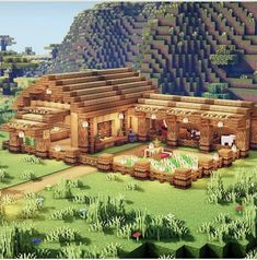 Minecraft Kale, Minecraft Horse Stables, Chalet Minecraft, Minecraft Cool, Minecraft Barn, Minecraft Horse, Construction Minecraft