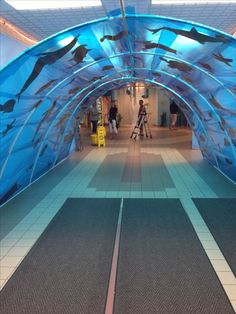 an instagram page with the caption'under the sea tunnel for dance entrance '