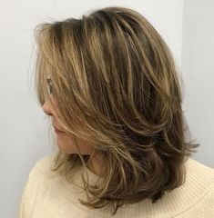 Mid-Length Layered Disheveled Hairstyle Layered Haircuts Shoulder Length, Medium Layered Haircuts, Medium Layered, Long Layered Hair