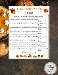 thanksgiving printables for kids to help them learn how to make their own thanksgiving pie