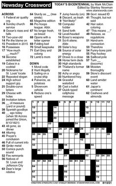 the new york times crossword puzzle is shown in black and white, with an image of