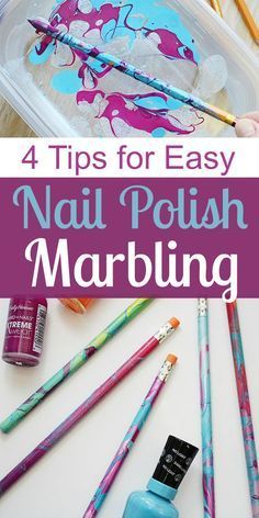 four tips for easy nail polish marbling and how to use them on your nails