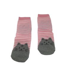 Cute Cat Knit Socks Women’s Horizontal Striped Socks Cotton Pink Sku Kh7lva New With Tags Color Pink, Gray, White Package Weight 4oz Features: Knit Size: Womens One Size Condition: New With Tags Comfortable Knee-high Pink Socks, Pink Striped Socks, Cheap Fun Pink Socks, Comfortable Stretch Pink Knee-high Socks, Darn Tough Socks, Cheap Multicolor Knee-high Socks For Women, Cute Winter Socks With Cat Design, Cute Cat Design Winter Socks, Cute Cat Design Socks For Winter